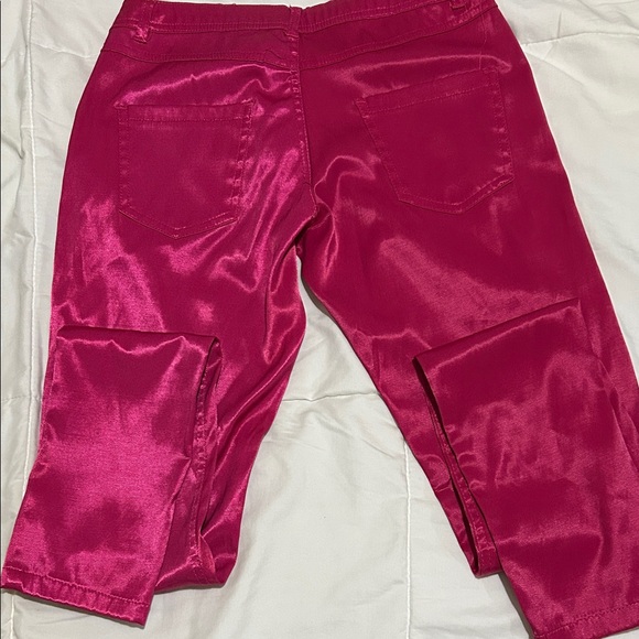 Vibrant Pink Women's Jeans - Picture 3 of 3